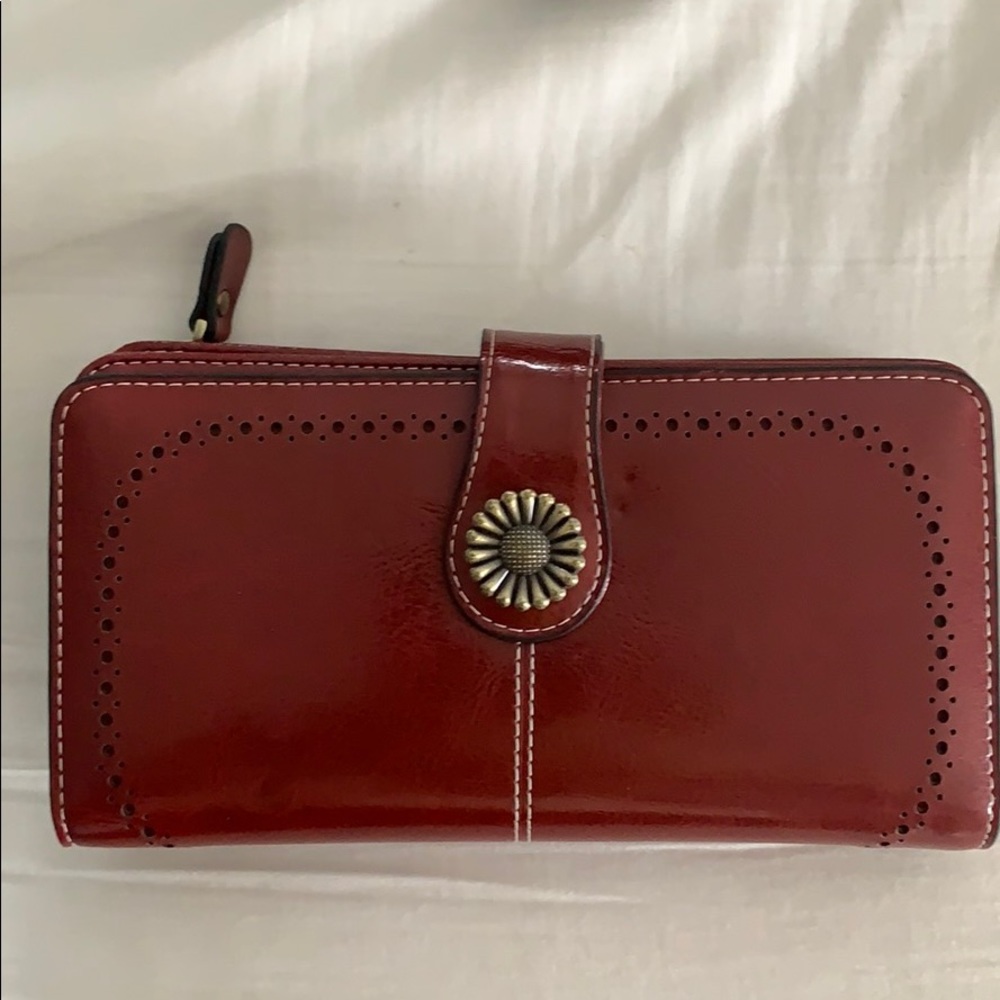 Dark red wallet
